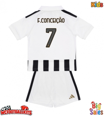 Juventus Francisco Conceicao #7 Replica Home Stadium Kit for Kids 2026-27 Short Sleeve (+ pants)